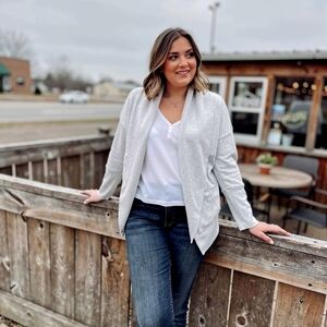 Old Navy Stylish Gray Open Cardigan